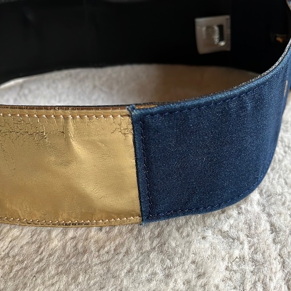 Dolce & Gabbana Denim and Gold Belt - Picture 3 of 16